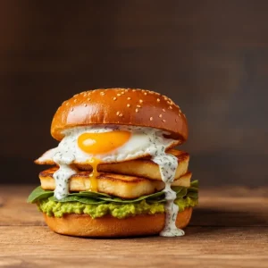 Avocado Halloumi & Egg